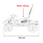 Elektrická bugina MUD MONSTER - oranžová